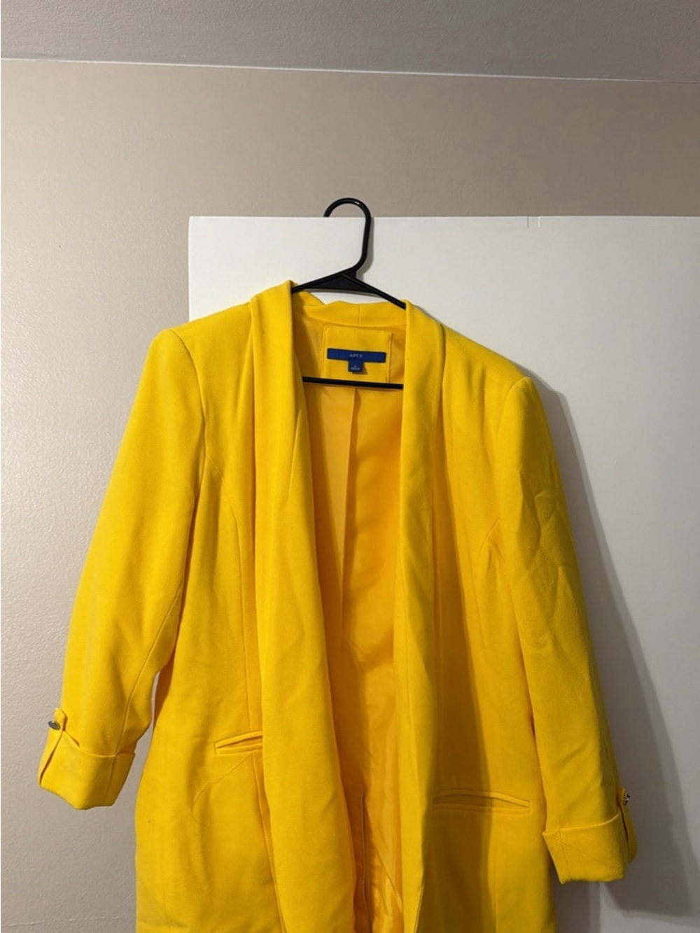 Apt. 9 Canary Yellow Open-Front Blazer